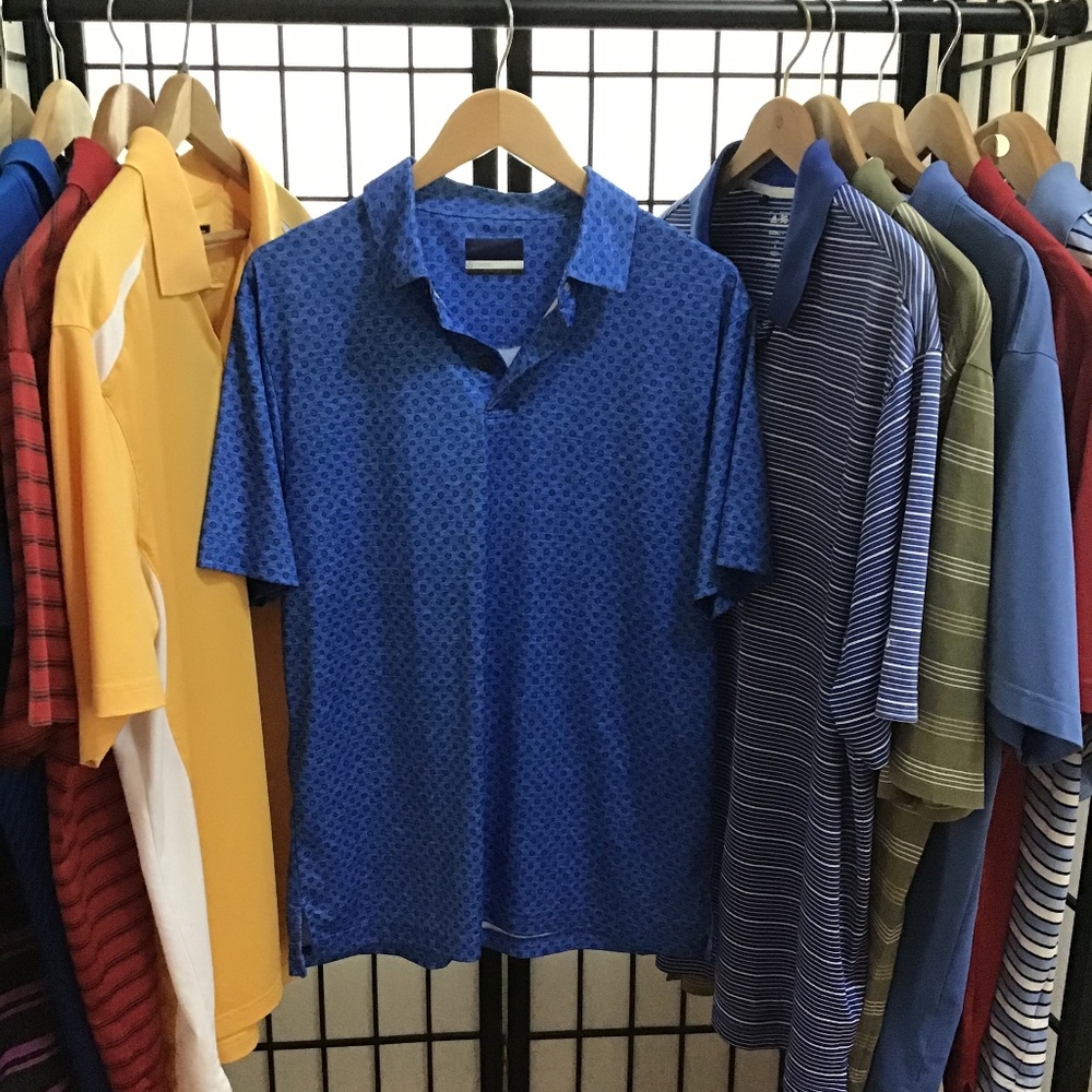 JACK NICKLAUS Men’s Solid Golf Polo Shirt. Size M
